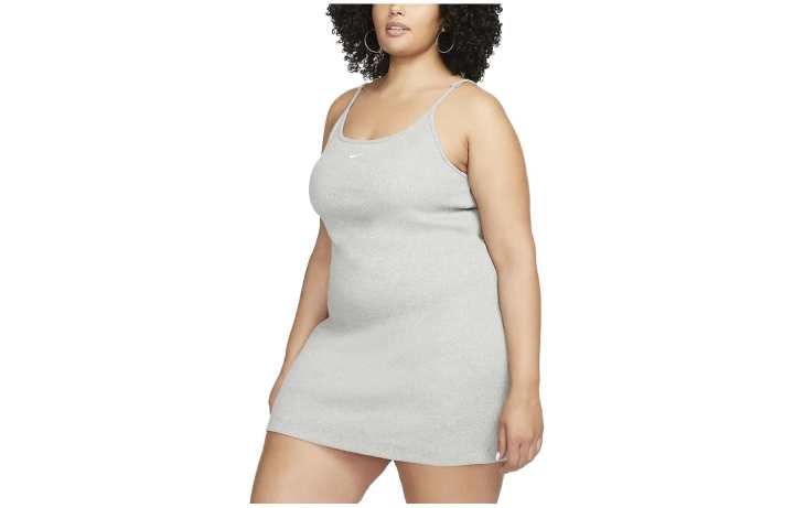 Nike Nike Slip Dresses Women's Gray Moderate Short