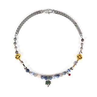 PLASTIC BRAIN Zirconium Titanium Steel Necklaces Unisex