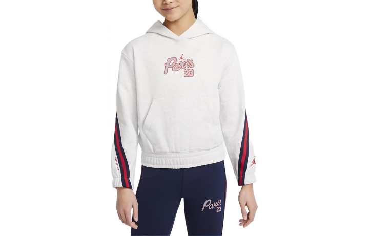 Jordan Jordan Paris Saint Germain Kids' Apparel Paris Saint Germain Sweatshirt Light Gray Kids'