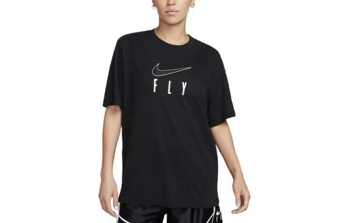 Nike Nike Drop Shoulder Sleeve Short Sleeved T Shirts Women's Black