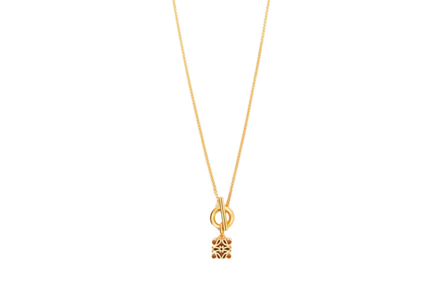 LOEWE Anagram 925 Sterling Silver Necklaces Women's