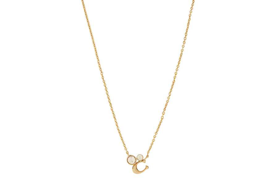 COACH COACH Glass Necklaces Women's Gold