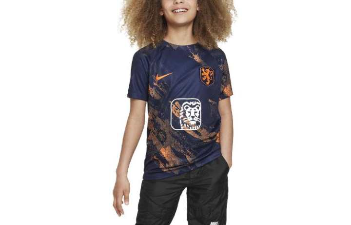 Nike Nike Kids' Apparel Dri FIT Netherlands Academy Pro T Shirt Kids' Marine Blue