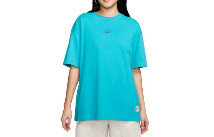 Nike Nike Drop Shoulder Sleeve T Shirt Women's Starry Blue