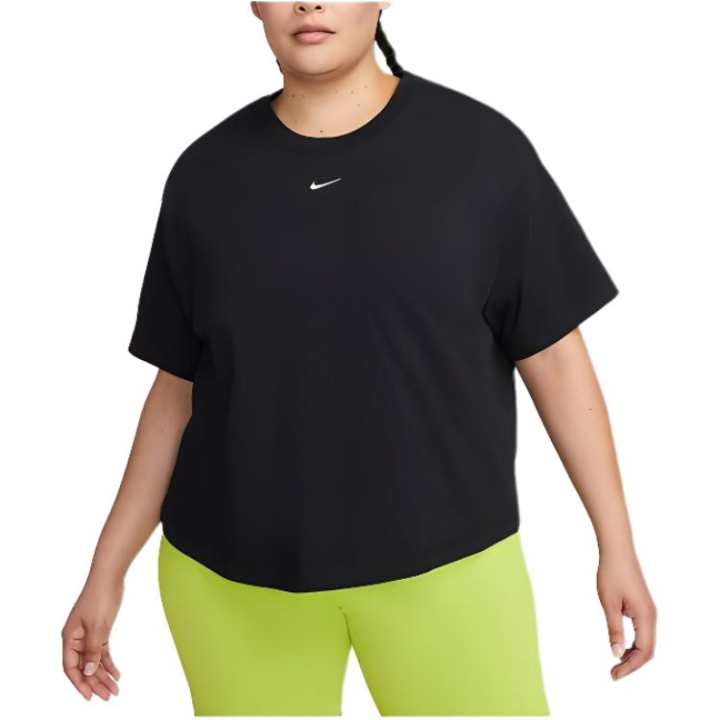 Nike Nike T Shirts Women's Black Crew Neck Moderate Straight Fit