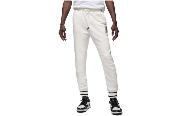 Jordan Jordan MVP Knitted Sweatpants Men's White Moderate Cuffed Pants