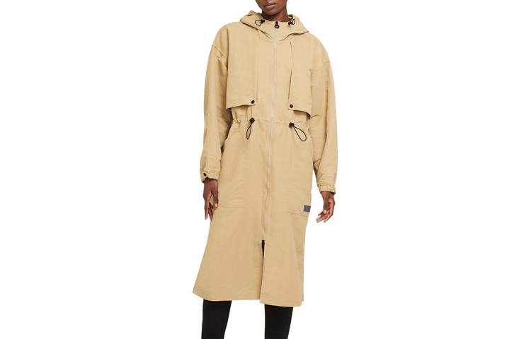 Nike Nike Jackets Women's Apricot Tea Brown/Black Hooded Moderate Other