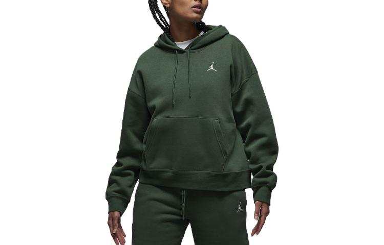 Jordan Jordan Brooklyn Sweatshirts Women's Green Hooded Moderate Regular