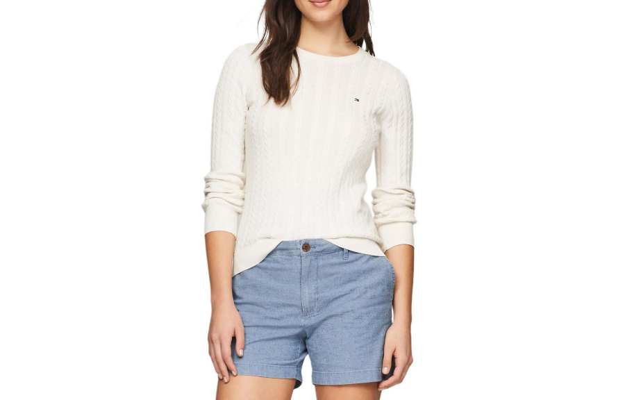 Tommy Hilfiger Cable Knit Sweater Women's Clothing