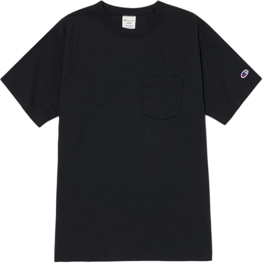Champion T Shirts Unisex Black/Black Crew Neck