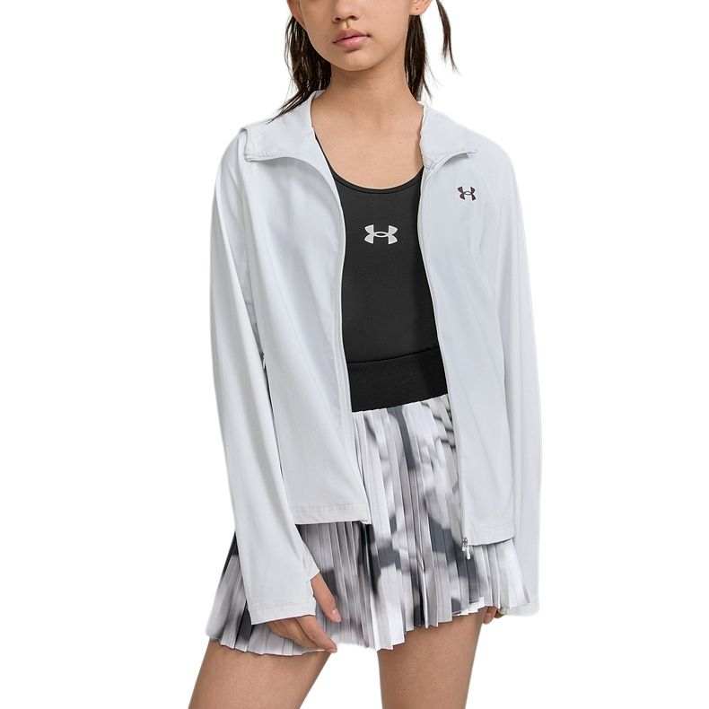 Under Armour Jacket SS25 White Teenagers