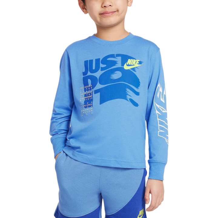 Nike Nike T Shirt 1972 On The Move Blue Transcend Children Aged 3 7 Years Old