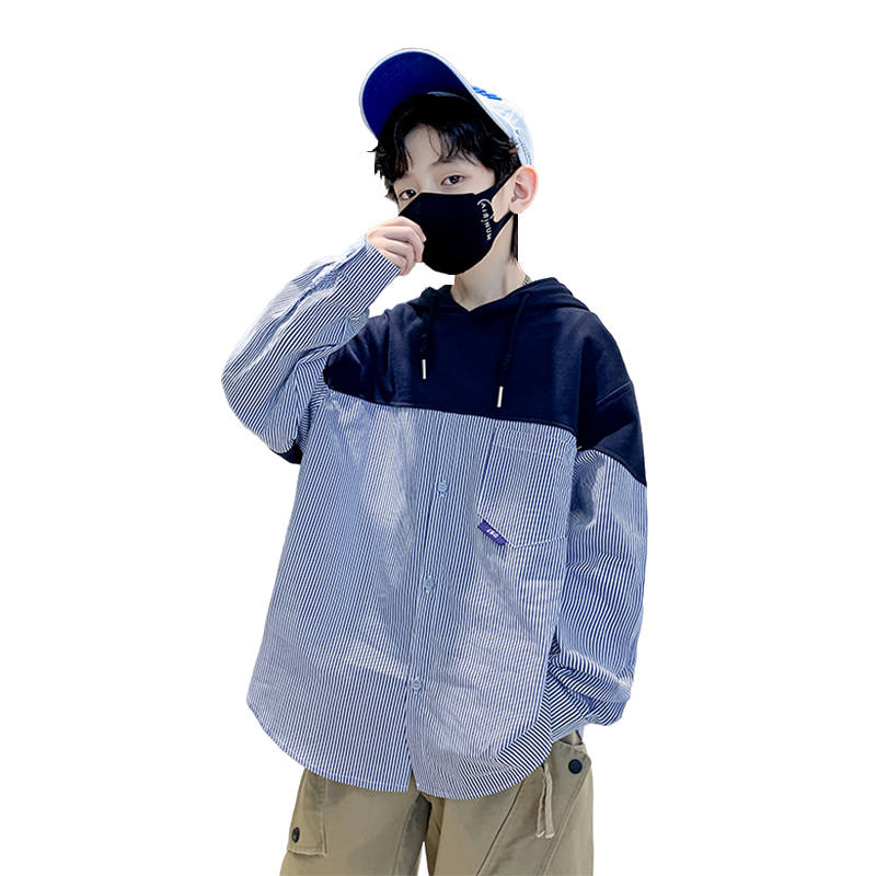 Lanza Shirt Navy Blue Teenagers