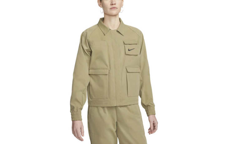 Nike Nike Jackets Women's Khaki Lapel Moderate Other