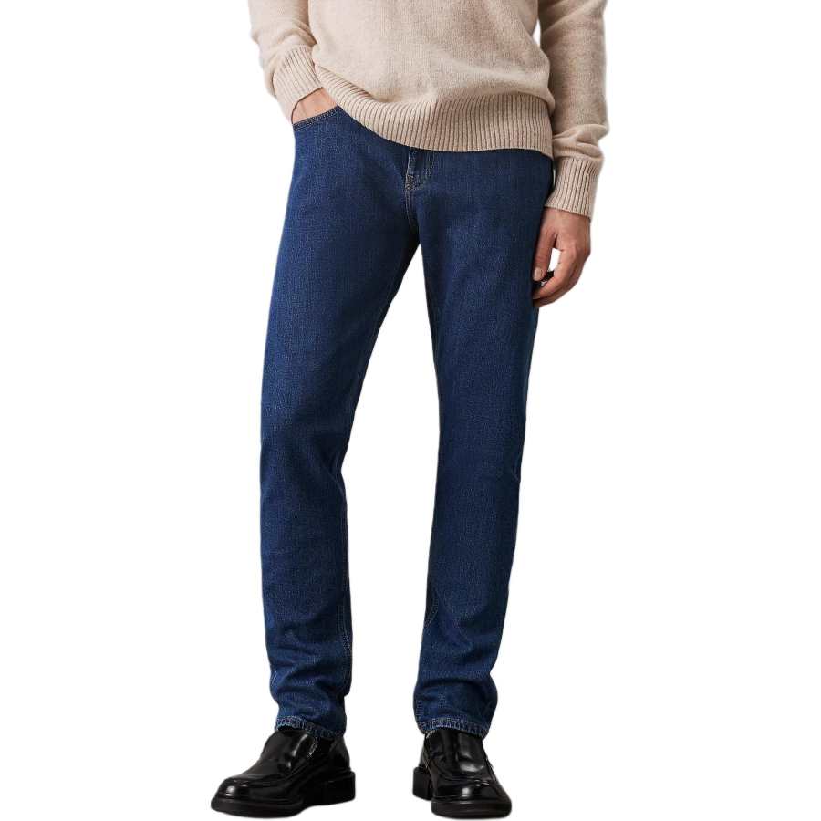 CALVIN KLEIN Jeans Europe Version Men's Medium Blue Washing