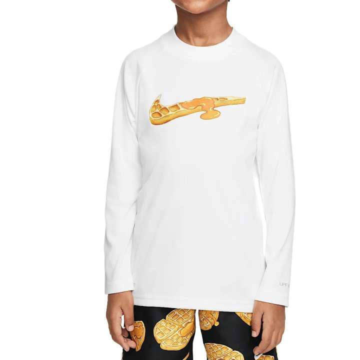 Nike Nike Kids' Swimsuit Dri FitSwoosh White Children Aged 3 7 Years Old