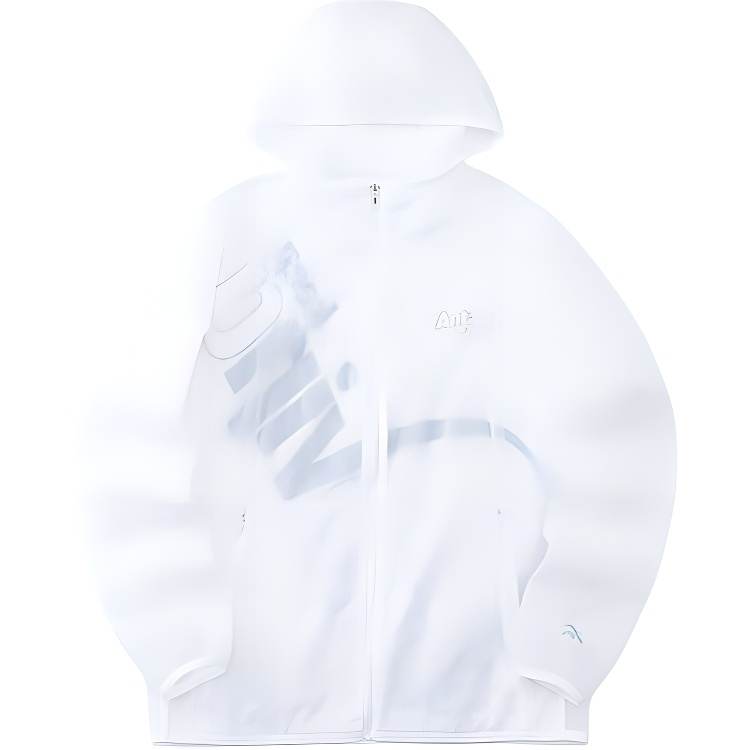 ANTA Life Collection Trench Coats Women's Snowflake White Hooded Thin Other