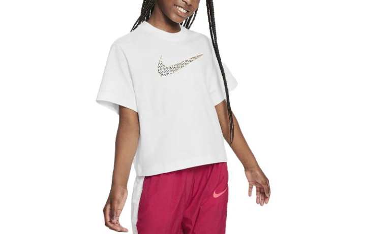 Nike Nike T Shirt Kids' Apparel Sportswear White Kids'