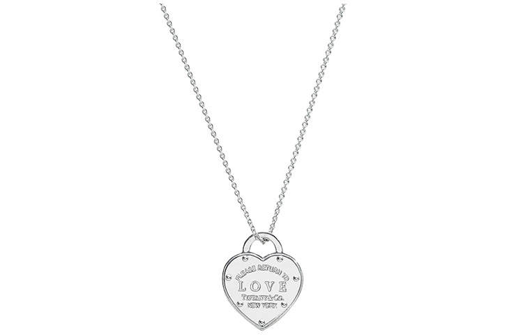TIFFANY & CO. Return To Tiffany Collection 925 Sterling Silver Necklaces Unisex Silver