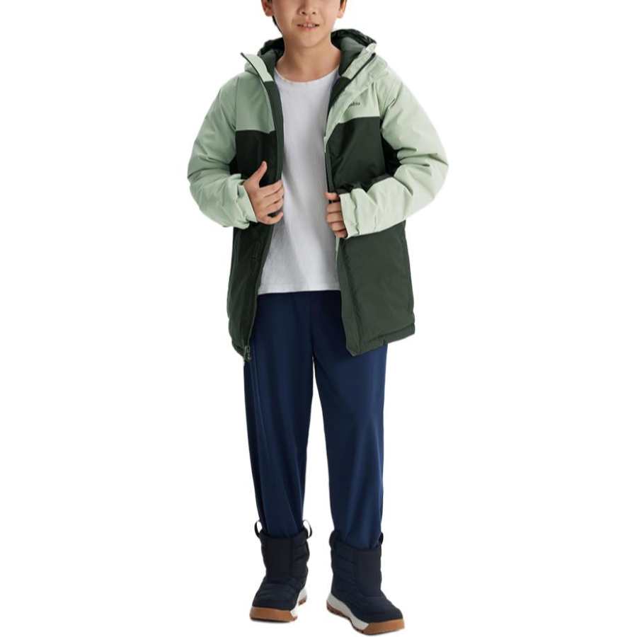 Columbia Windbreaker Jacket Green Teenagers
