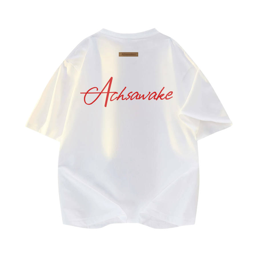 ACHS AWAKE T Shirts Unisex Crew Neck Moderate Heavyweight