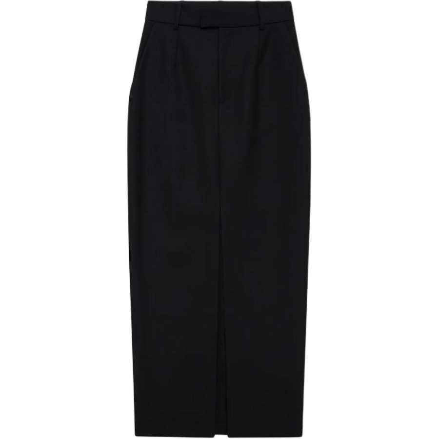 Anine Bing Anine Bing front-slit wool skirt