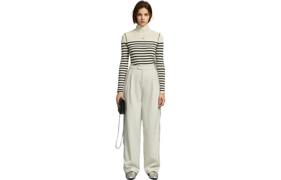 ELLE Casual Pants Women's Moderate Straight Fit Pants
