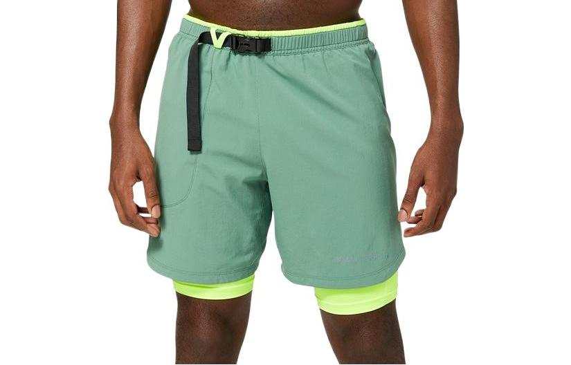 New Balance New Balance TERRAIN 7 Casual Shorts Men's Green Moderate