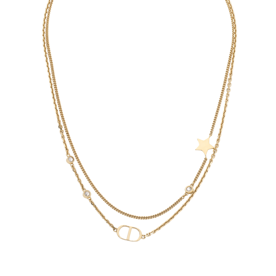 DIOR Dior CD-logo star necklace