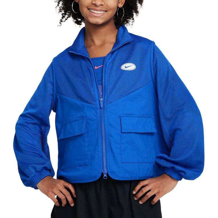 Nike Nike Jacket Sportswear Royal Blue/Fountain Blue/White Teenagers