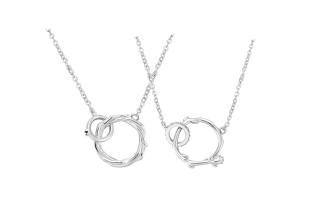 VIVIWELL 925 Sterling Silver Alloy Collarbone Necklace Unisex
