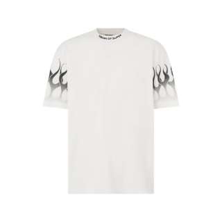 Vision Of Super Flame print Cotton T shirt