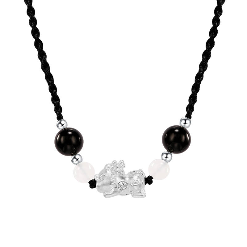 ZOKS White Jade Bodhi Necklaces Women's