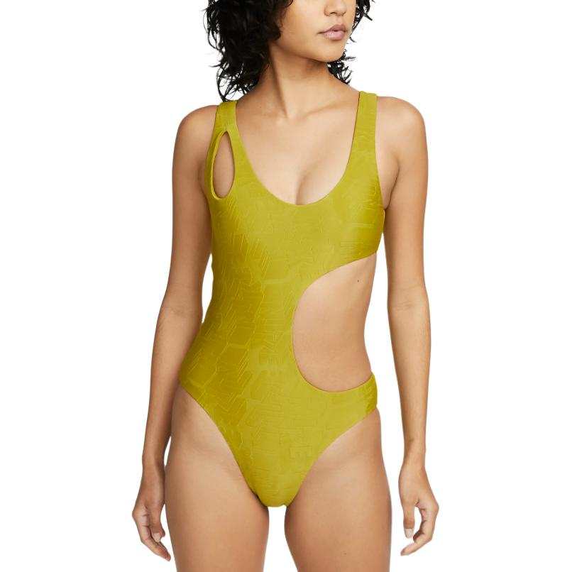 Nike Nike Women's Cut Out One Piece Swimsuit One piece Swimsuit Women's Moss Green