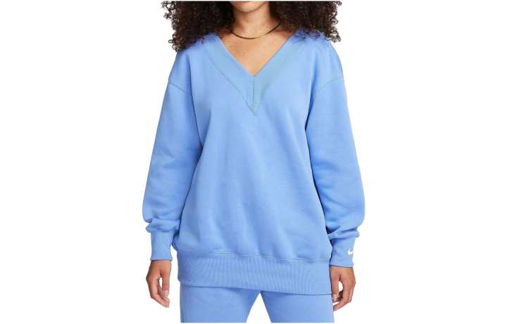 Nike Nike Sweatshirts Women's Blue V Neck Moderate Regular