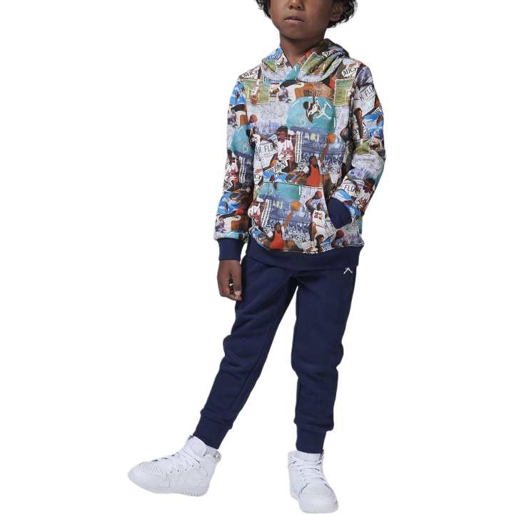 Jordan Jordan Casual Sportswear Brooklyn Midnight Marine Blue Children Aged 3 7 Years Old
