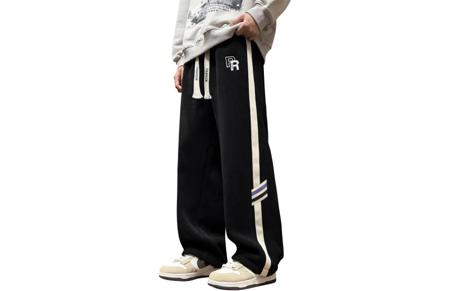 MONTVOO Casual Pants Unisex Thickened Straight Fit Pants