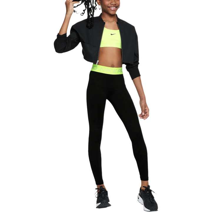 Nike Nike Leggings PRO DRI FIT Teenagers Black/Volt/White