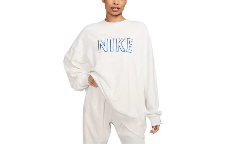 Nike Nike Sweatshirts Women's White Crew Neck Moderate Regular