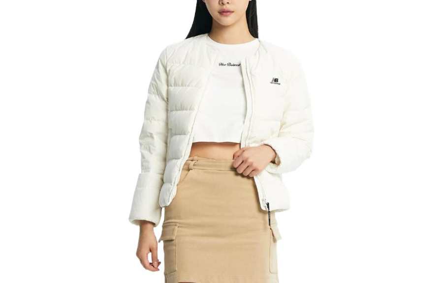 New Balance New Balance Jackets Women's White Crew Neck Moderate Other