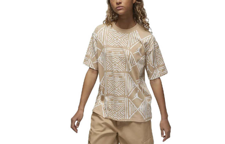 Jordan Jordan Drop Shoulder Sleeve T Shirt Women's Khaki