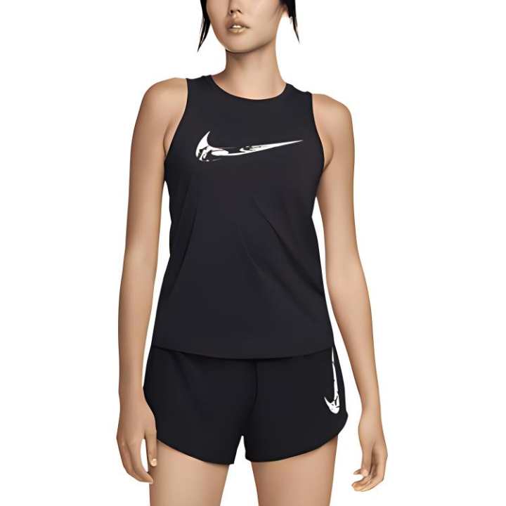 Nike Nike Running Tank Tops Women's Black Crew Neck Moderate Other