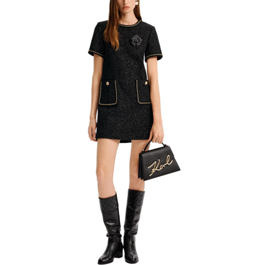 KARL LAGERFELD / Karl Lagerfeld Jeans Short Sleeved Dress Women's Black