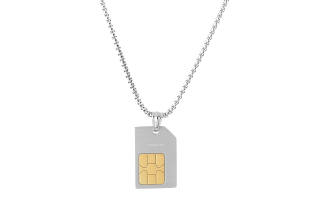 Guuka Titanium Steel Necklaces Unisex Silver