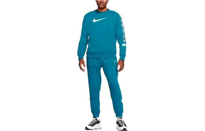Nike Nike Casual Pants Men's Blue Moderate Tapered Pants