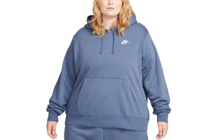 Nike Nike Sweatshirts Women's Blue Hooded Moderate Plus Size