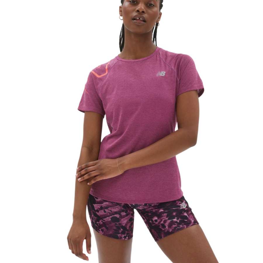 New Balance New Balance Flutter Sleeve T Shirt Women's Pink