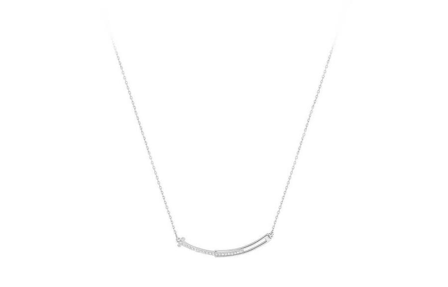 WANLIACC 925 Sterling Silver With Zircon Alloy Necklaces Women's