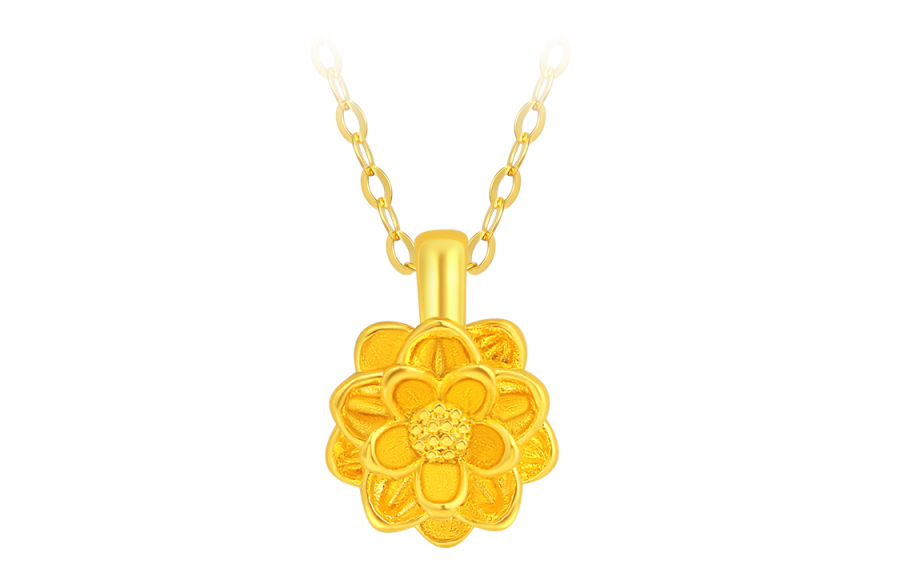 ZHOUBAIFU Gold Necklace Women's