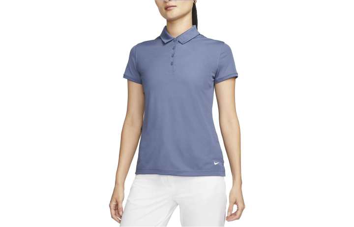 Nike Nike Polo Shirts Women's Blue Polo Collar Moderate Straight Fit
